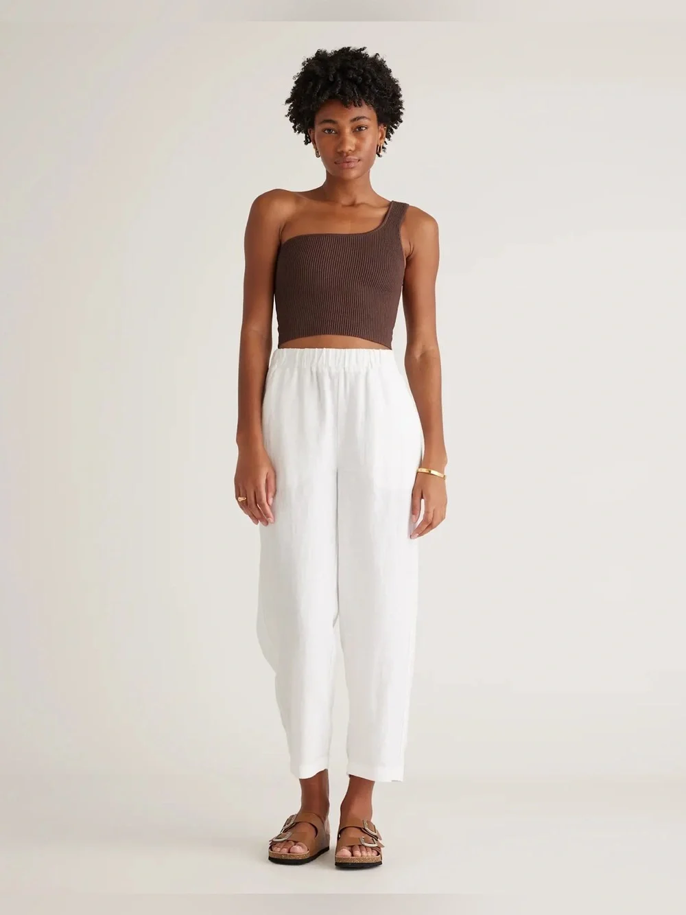 Quince 100% European Linen Pants NWT White Size Small